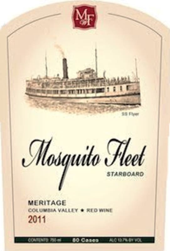 Mosquito Fleet Winery Starboard Meritage 2011 Front Label