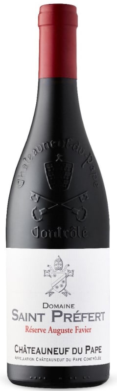 Domaine Saint Prefert Chateauneuf-du-Pape Reserve Auguste Favier 2017 Front Bottle Shot
