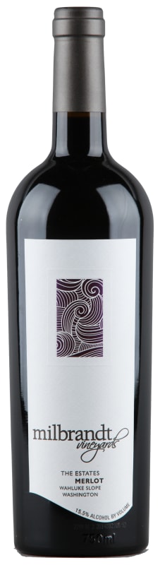 Milbrandt The Estates Merlot 2016 Front Bottle Shot