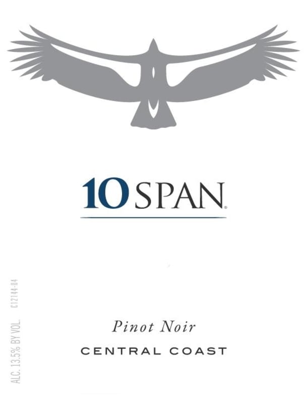 10SPAN Vineyards Pinot Noir 2015 Front Label