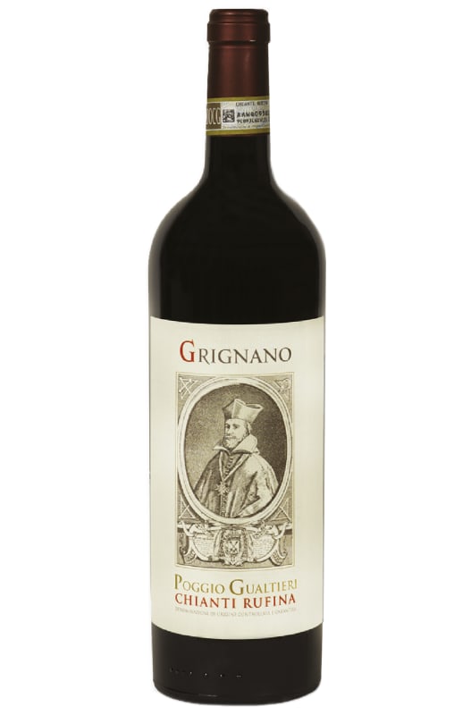 Grignano Poggio Gualtieri Chianti Rufina Riserva 2015 Front Bottle Shot