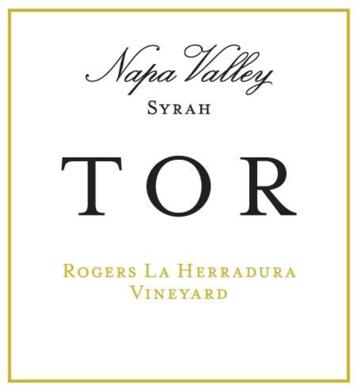 TOR Rogers La Herradura Vineyard Syrah 2015 Front Label