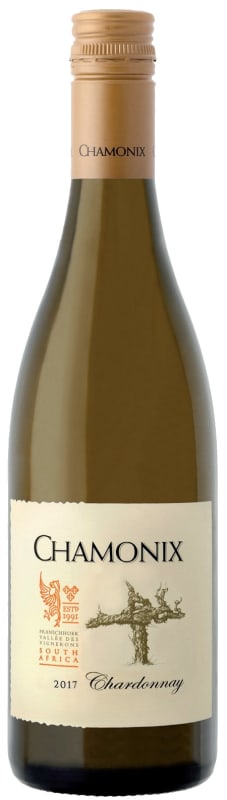 Chamonix Chardonnay 2017 Front Bottle Shot