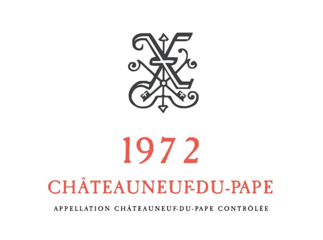 Xavier Vignon Chateauneuf-du-Pape 1972 Front Label