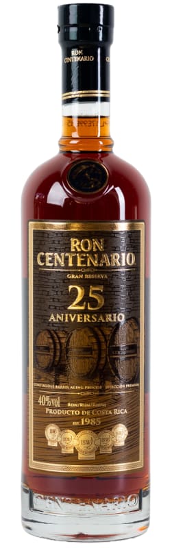 Ron Centenario 25 Year Gran Reserva Rum (700ML) Front Bottle Shot