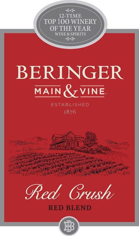 Beringer Red Crush 2014 Front Label