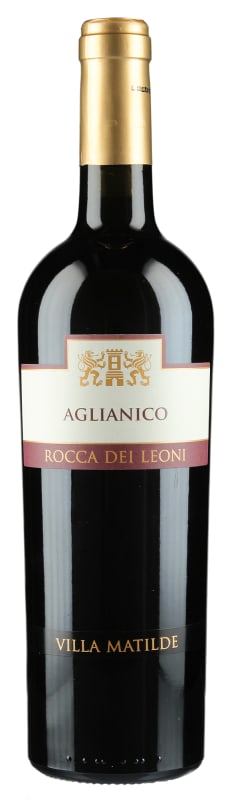 Villa Matilde Rocca dei Leoni Aglianico 2016 Front Bottle Shot