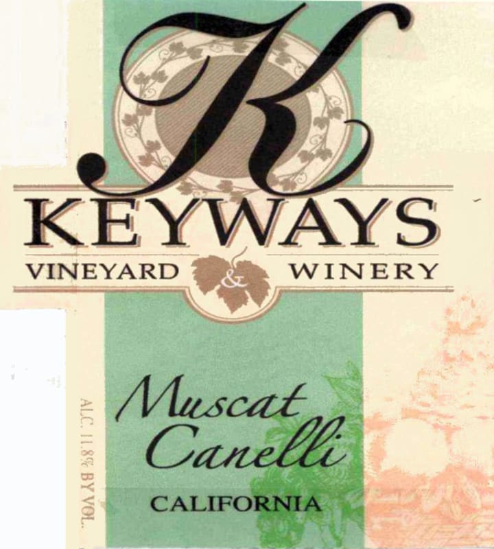 Keyways Vineyard Winery Muscat Canelli 2008 Front Label