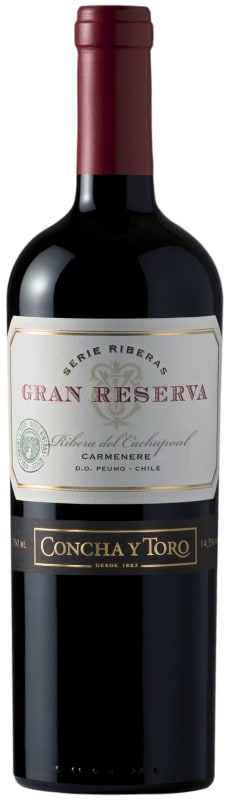 Concha y Toro Gran Reserva Serie Riberas Carmenere 2018 Front Bottle Shot