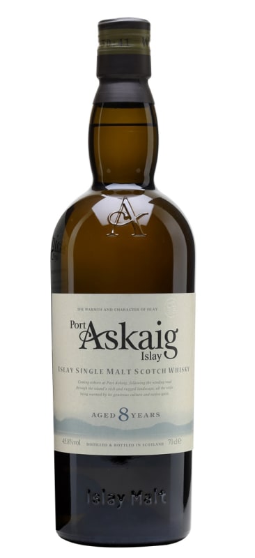 Port Askaig 8 Year Single Malt Scotch Whisky Front Bottle Shot