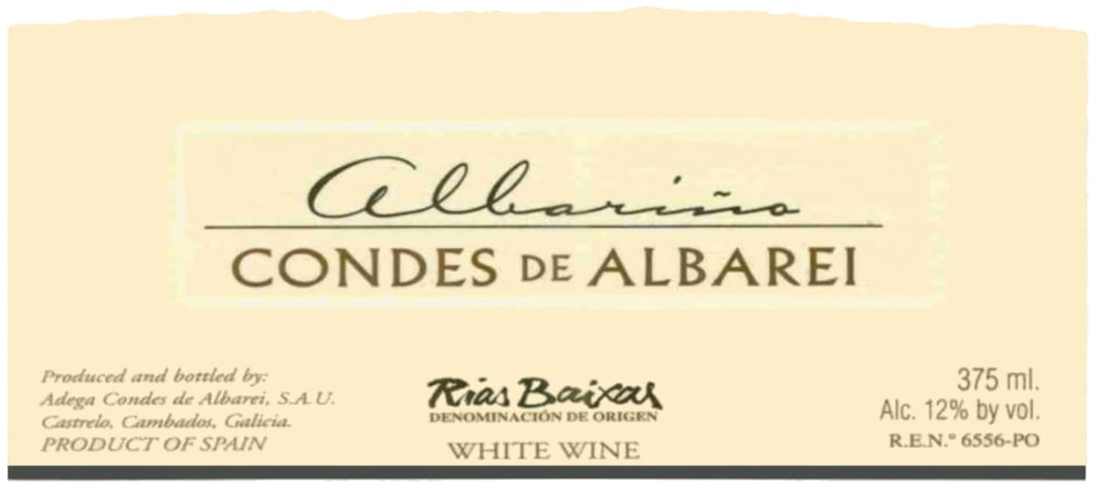 Condes de Albarei Albarino 2008 Front Label
