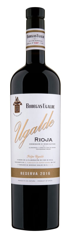 Bodegas Ugalde Felipe Ugalde Reserva 2016 Front Bottle Shot
