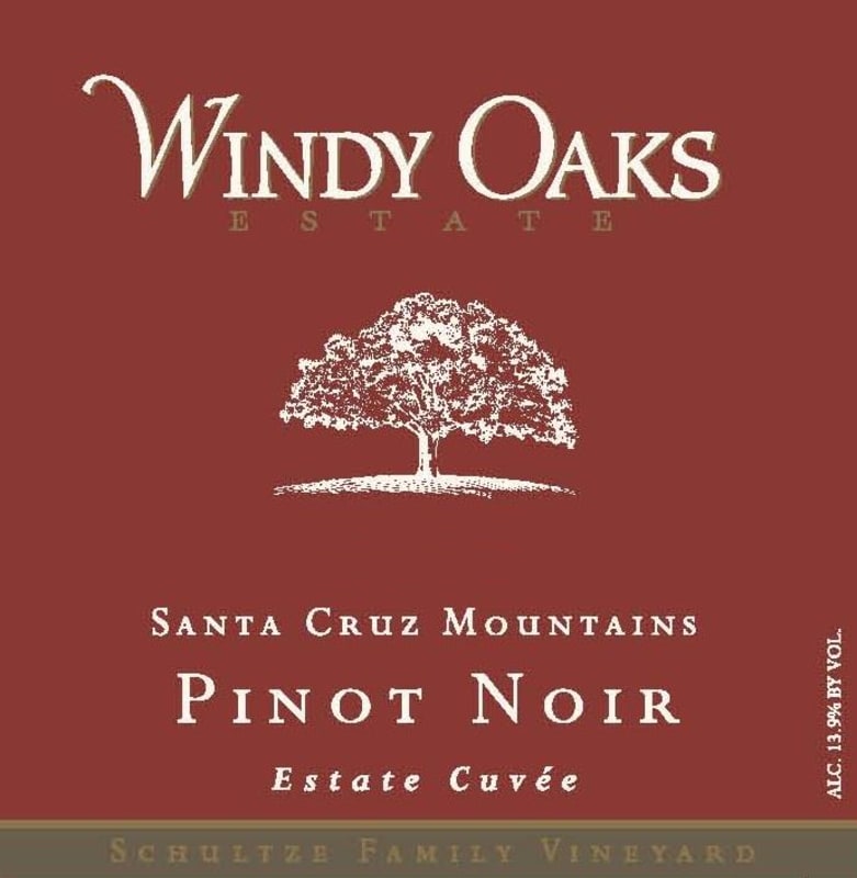 Windy Oaks Estate Cuvee Pinot Noir (375ML half-bottle) 2016 Front Label