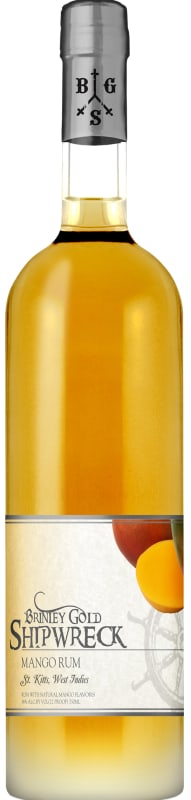 Brinley Gold Shipwreck Mango Rum Front Bottle Shot