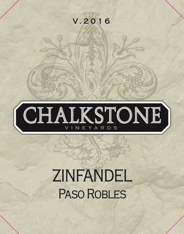 Chalkstone Vineyards Zinfandel 2016 Front Label