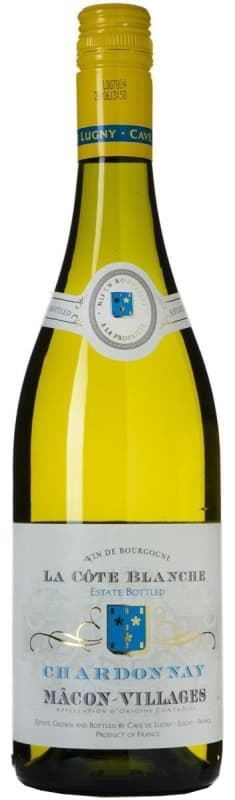 Cave de Lugny Macon Villages La Cote Blanche 2020 Front Bottle Shot