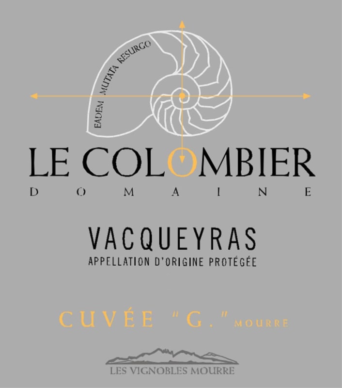 * Vacqueyras Cuvee G 2019 Front Label
