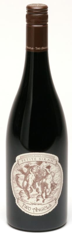 Two Angels Petite Sirah 2014 Front Bottle Shot