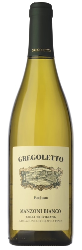 Gregoletto Colli Trevigiani Manzoni Bianco 2021 Front Bottle Shot