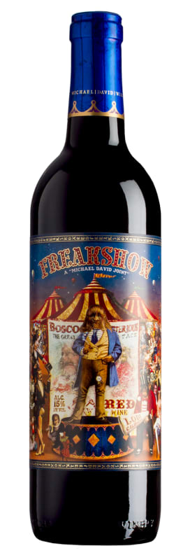 Michael David Winery Freakshow Red Blend 2020 Front Bottle Shot