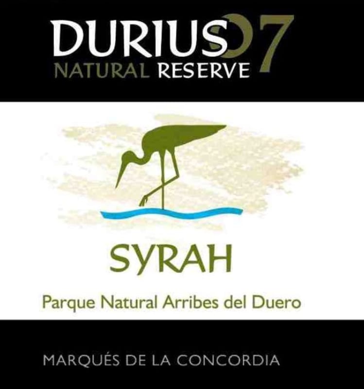 Durius Syrah 2007 Front Label