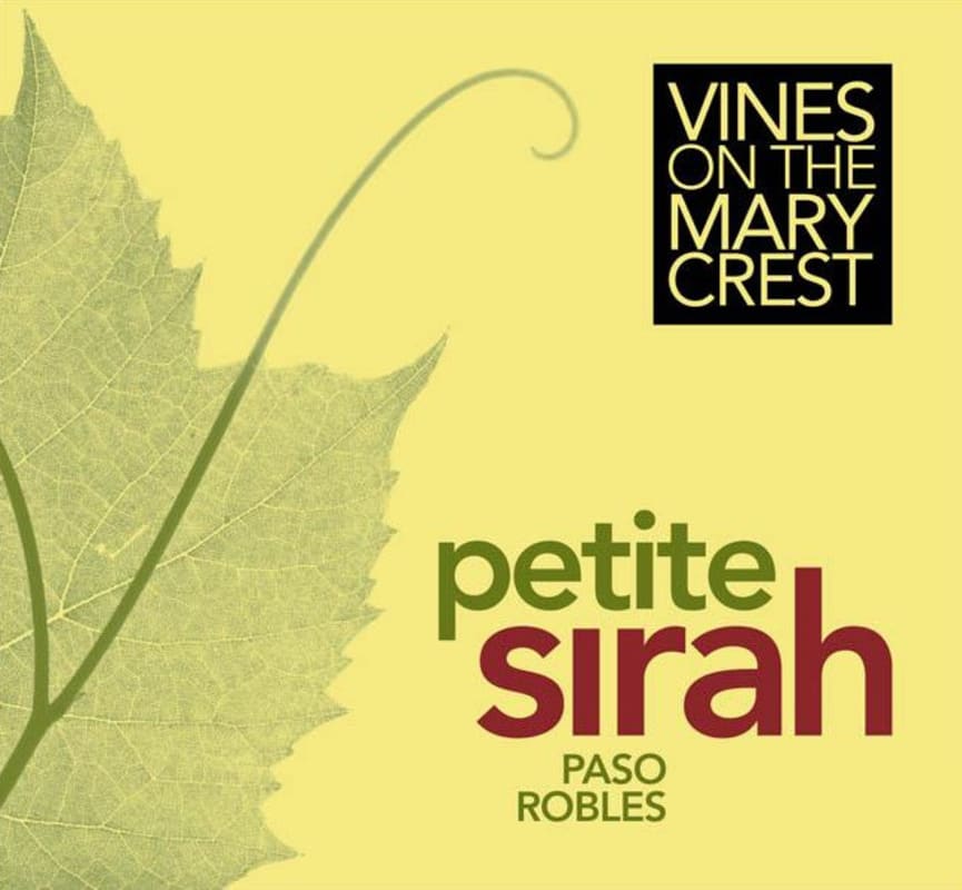 Vines on the Marycrest Petite Sirah 2014 Front Label