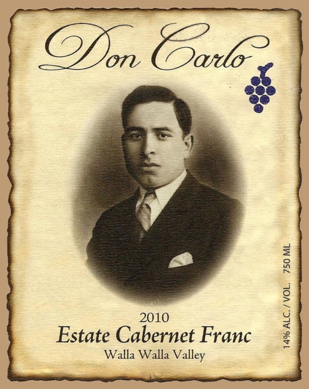 Don Carlo Vineyard Estate Cabernet Franc 2010 Front Label
