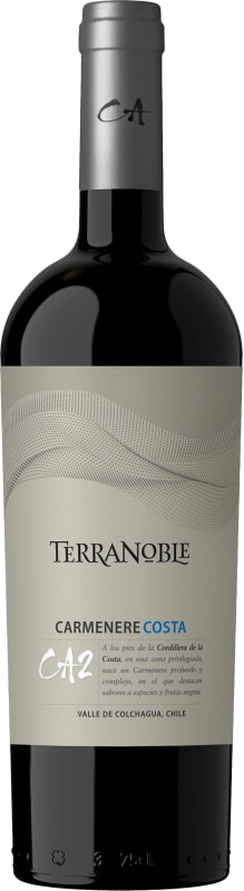 TerraNoble CA2 Costa Carmenere 2020 Front Bottle Shot