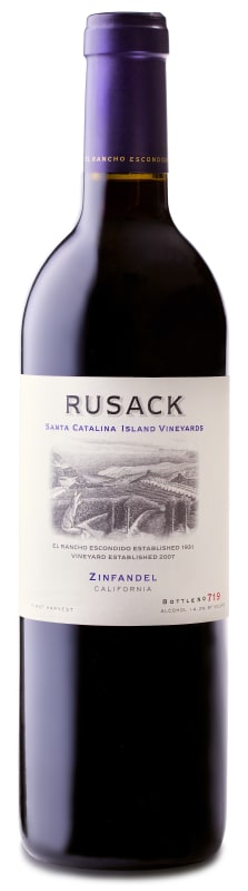 Rusack Catalina Island Zinfandel 2013 Front Bottle Shot
