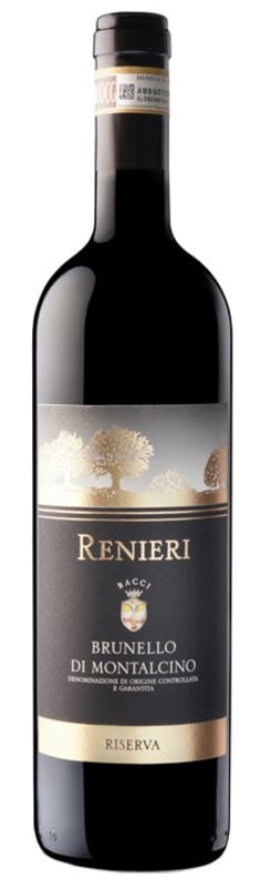 Renieri Brunello di Montalcino Riserva 2016 Front Bottle Shot