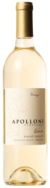 Apolloni Vineyards Estate Pinot Gris 2023 Front Bottle Shot