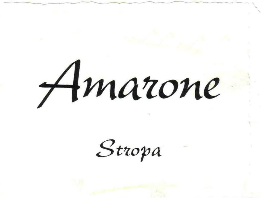 Monte Dall'Ora Stropa Amarone della Valpolicella Classico 2012 Front Label