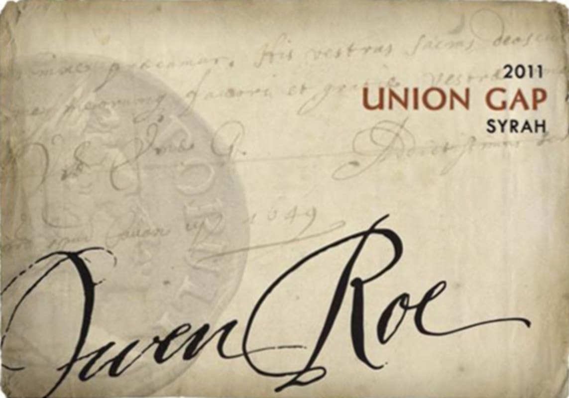 Owen Roe Union Gap Syrah 2011 Front Label