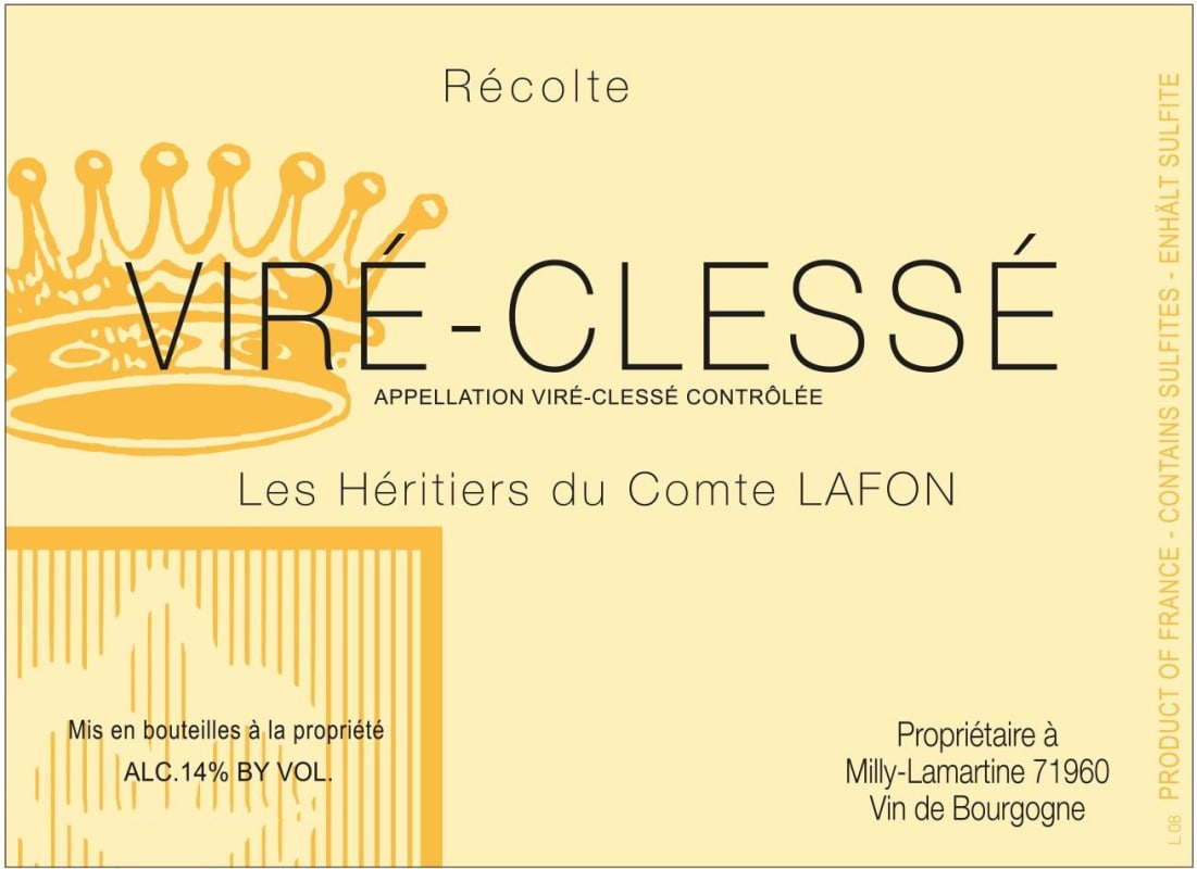 Heritiers du Comte Lafon Vire-Clesse (1.5 Liter Magnum) 2023 Front Label