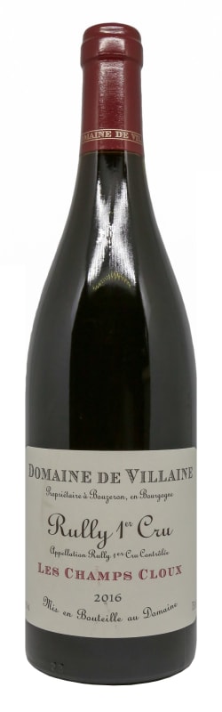 Domaine de Villaine Rully Les Champs Cloux Rouge 2016 Front Bottle Shot
