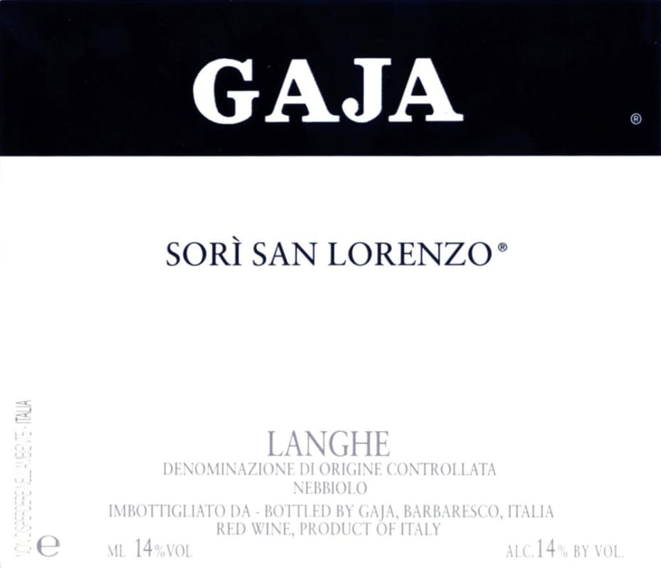 Gaja Sori San Lorenzo (1.5 Liter Magnum) 2008 Front Label