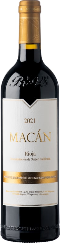 Bodegas Benjamin Rothschild and Vega Sicilia Macan 2021 Front Bottle Shot