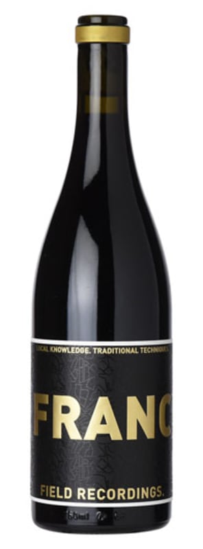 Field Recordings Cabernet Franc 2020 Front Bottle Shot