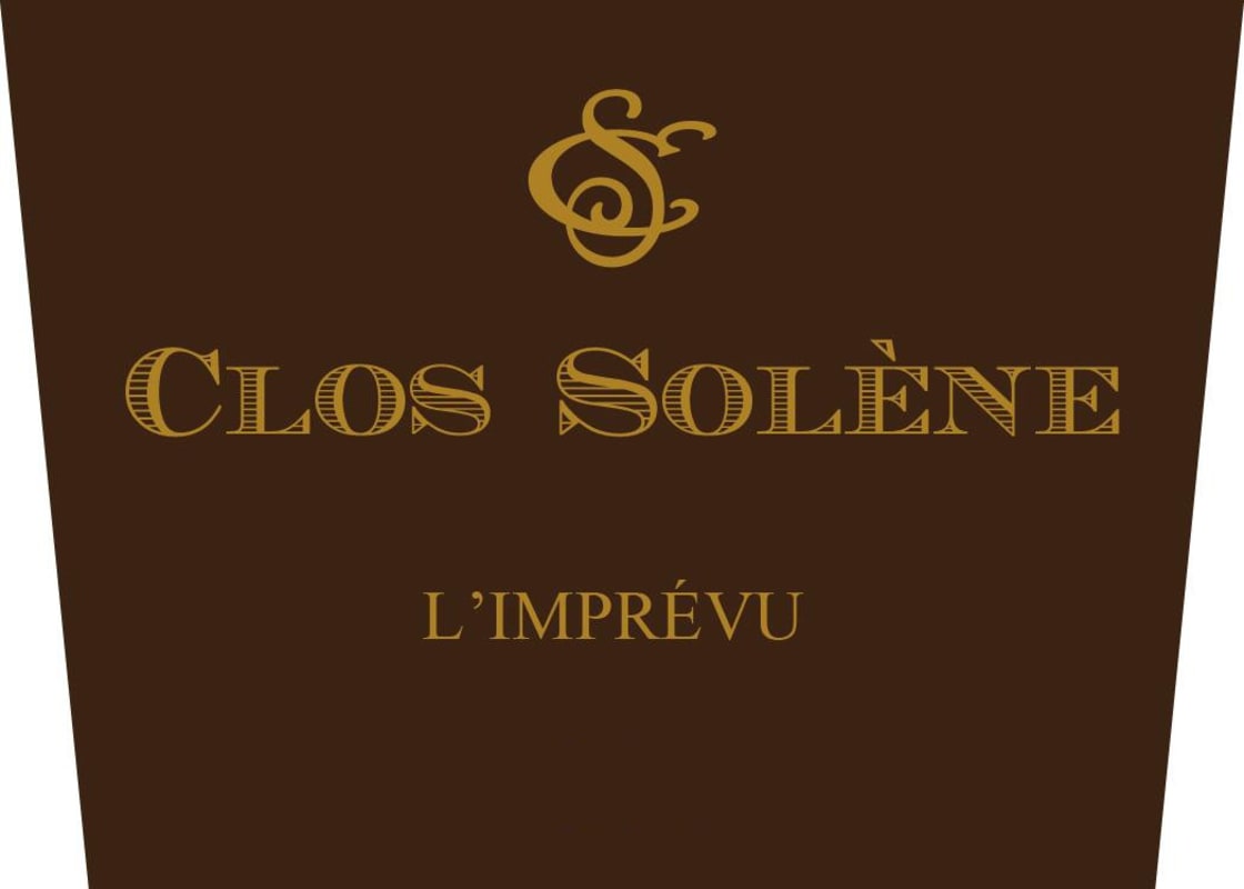 Clos Solene L'Imprevu 2015 Front Label
