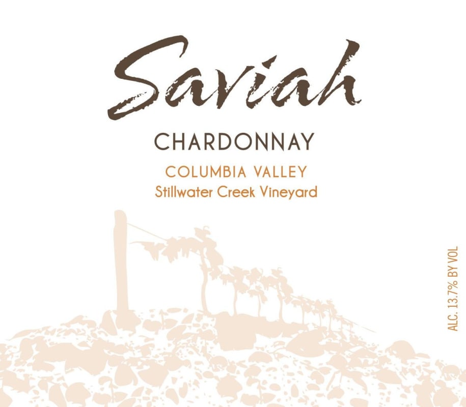 Saviah Stillwater Creek Vineyard Chardonnay 2014 Front Label