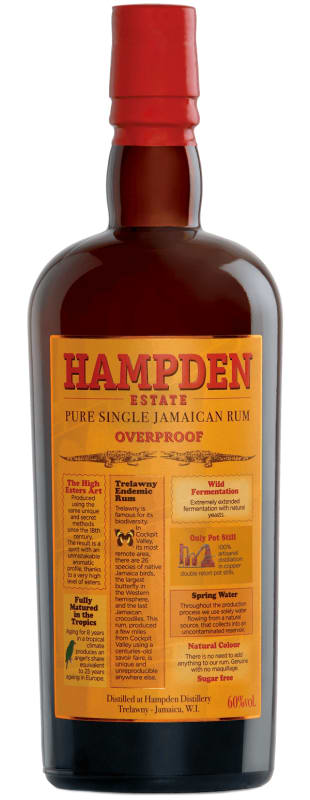 Hampden Estate Overproof Rum Front Bottle Shot