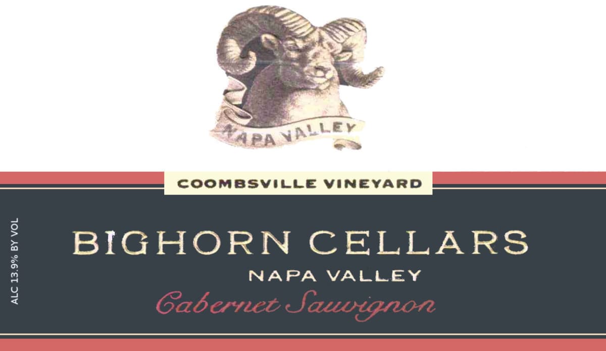 Bighorn Cellars Coombsville Vineyard Cabernet Sauvignon 2003 Front Label