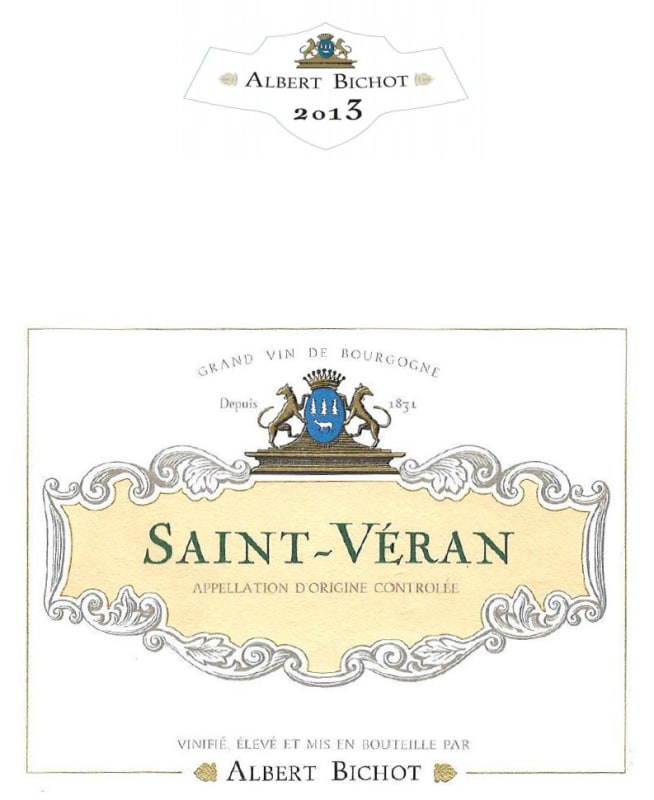 Albert Bichot Saint-Veran 2013 Front Label