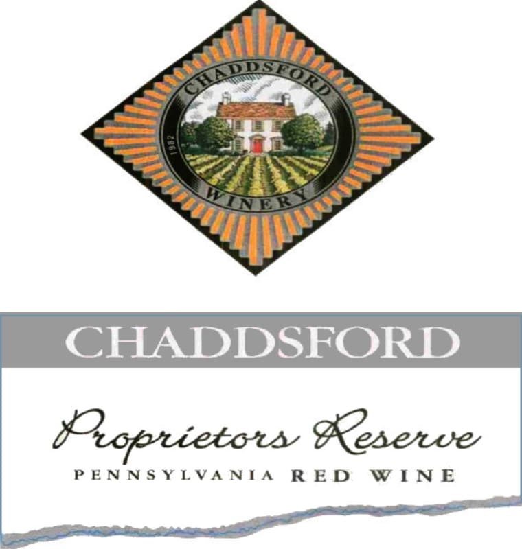 Chaddsford Winery Proprietors Reserve Red 2014 Front Label