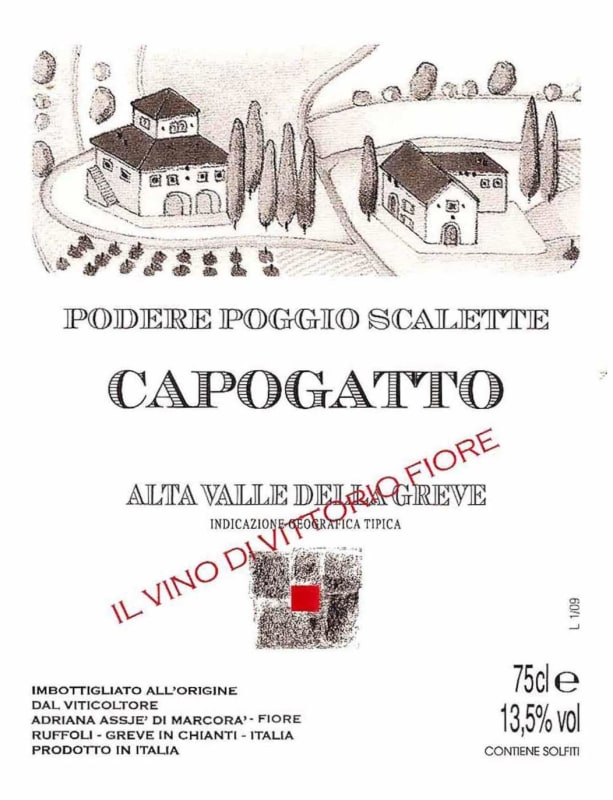 Poggio Scalette Capogatto 2017 Front Label