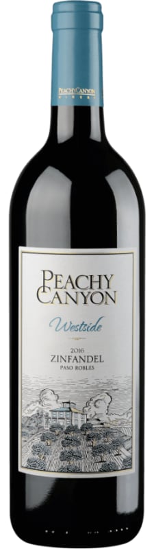 Peachy Canyon Westside Zinfandel 2016 Front Bottle Shot