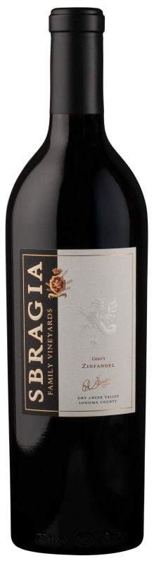 Sbragia Gino's Dry Creek Valley Zinfandel 2014 Front Bottle Shot