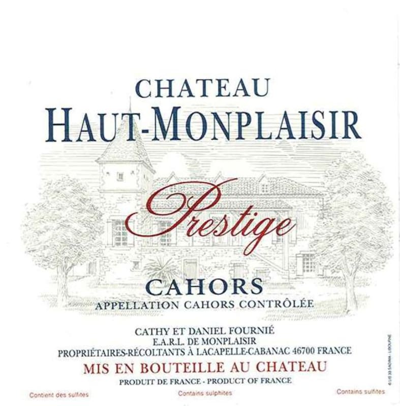 Chateau Haut-Monplaisir Cahors Prestige 2011 Front Label