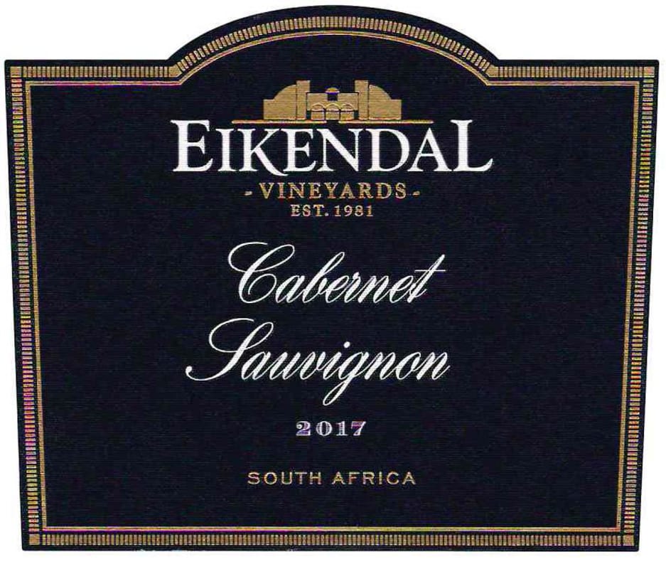 Eikendal Cabernet Sauvignon 2017 Front Label