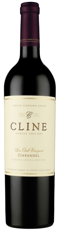 Cline Live Oak Zinfandel 2019 Front Bottle Shot